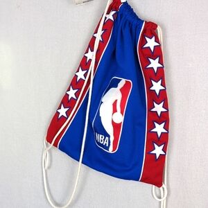 NBA Red White Blue Embroidered String Bag